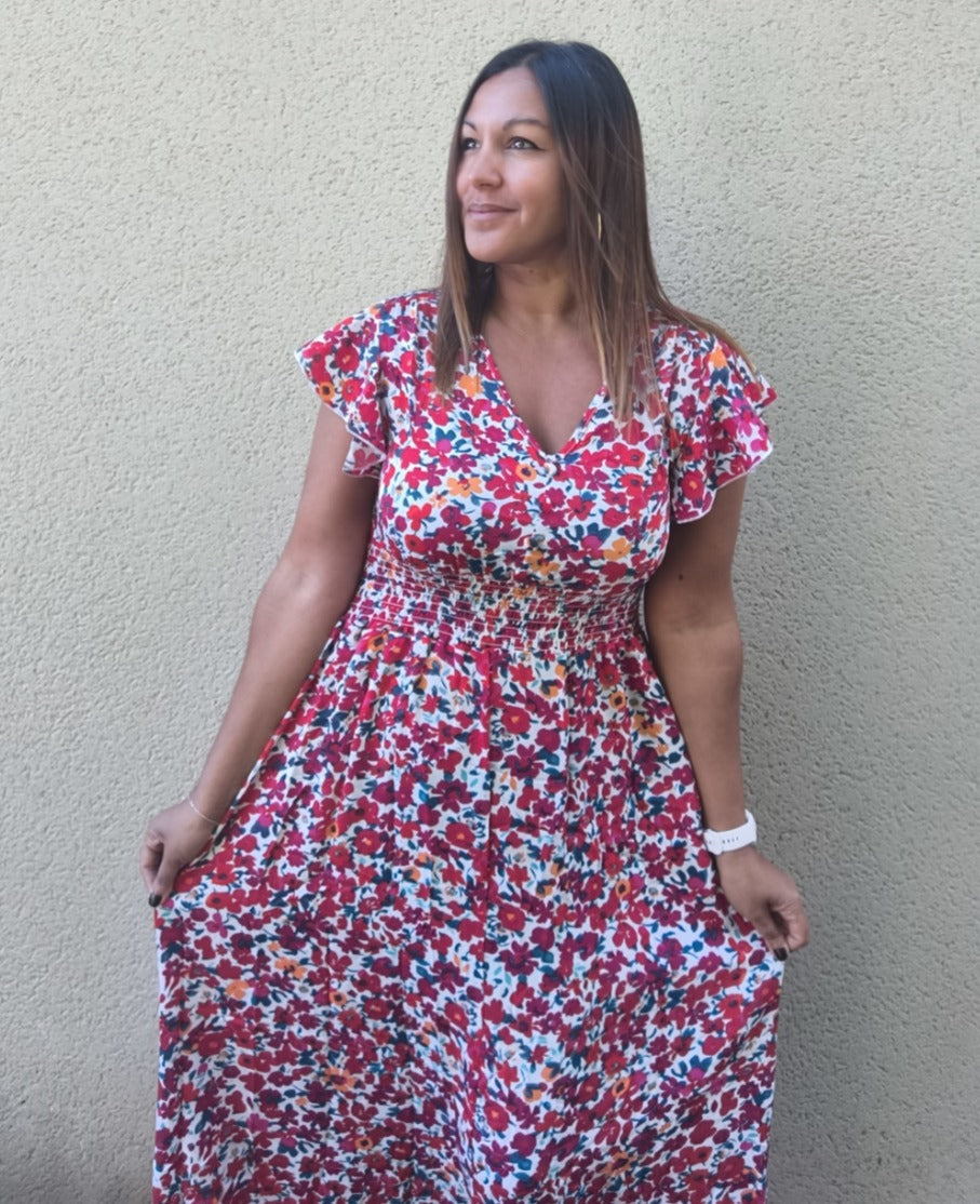 Robe Longue Fleurie