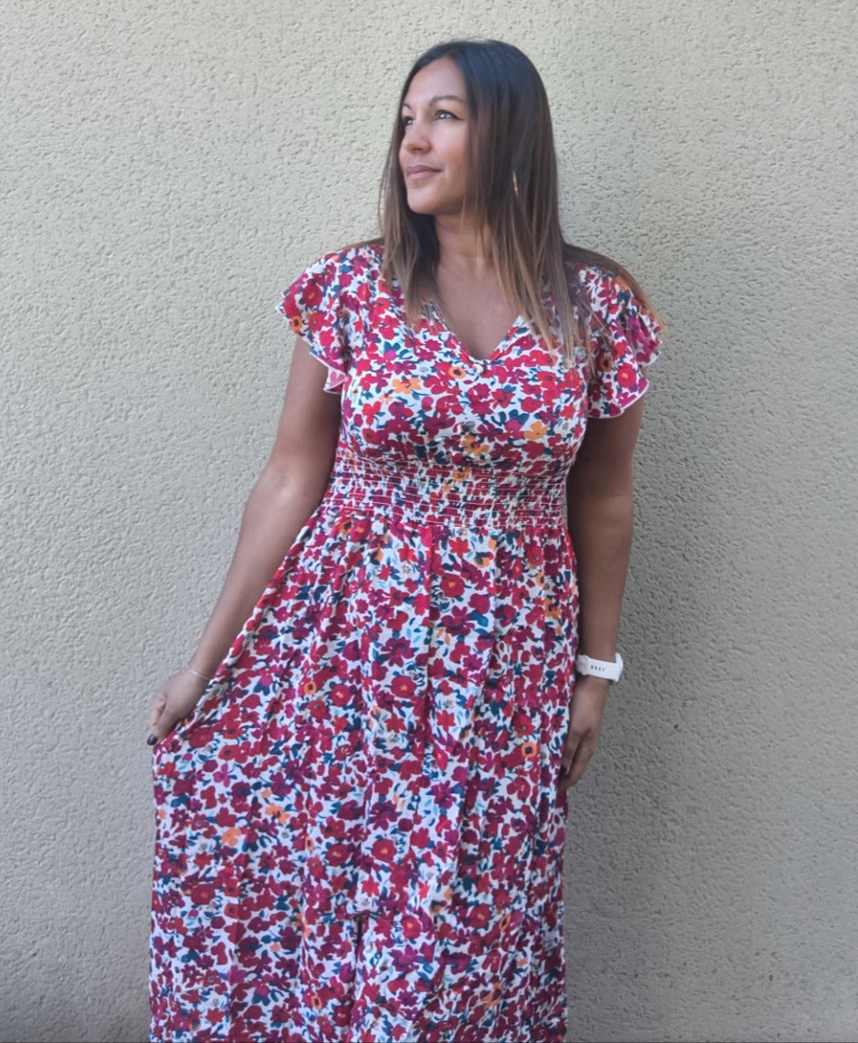 Robe Longue Fleurie